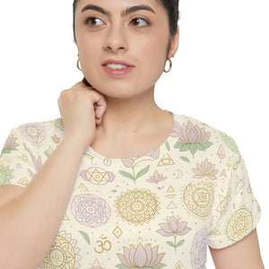 Boho Mandala Short Sleeve Shirt - Festival Style - Dipaliz - T-shirts