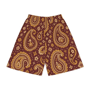 Vibrant Paisley Men’s Sports Shorts - Comfortable Athletic Wear - Dipaliz