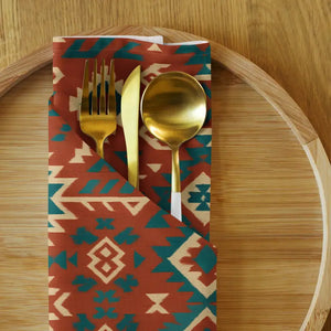 Cloth Napkin Set - Bohemian Pattern Premium Cotton - Dipaliz - Napkins