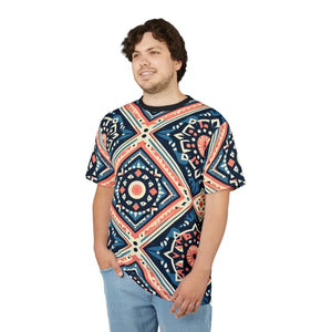 Bohemian Pattern Unisex Tee - Festival Style Summer Wear - Dipaliz - Black Stitching / 4 Oz. / s - T-shirts