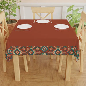 Bohemian Tribal Print Tablecloth for Rustic Dining Decor - Dipaliz - one Size / White - Tablecloths