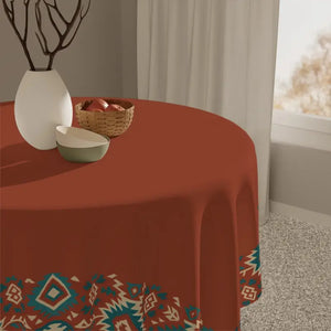 Bohemian Tribal Print Tablecloth for Rustic Dining Decor - Dipaliz - one Size / White - Tablecloths