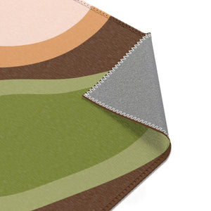 Boho Abstract Area Rug – Earthy Chic Mat - Dipaliz - Rugs