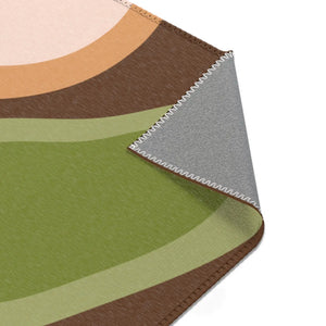 Boho Abstract Area Rug – Earthy Chic Mat - Dipaliz - Rugs