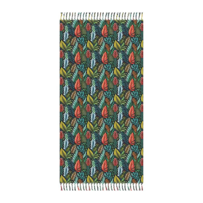 Colorful Foliage Beach Blanket for Vibrant Days - 38’’ × 81’’ / Polyester Towels