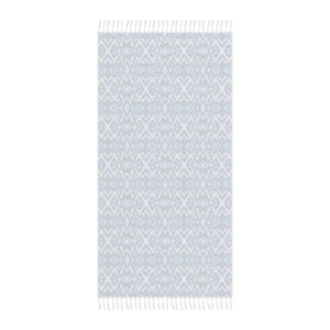 Boho Blue Beach Towel – Geometric Ikat Pattern - Dipaliz - Towels