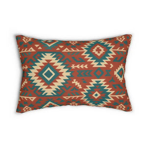 Chic Lumbar Pillow - Vibrant Cozy Tribal Boho Design - Dipaliz - 20’’ × 14’’ - Pillows