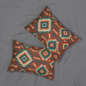 Chic Lumbar Pillow - Vibrant Cozy Tribal Boho Design - Dipaliz - 20’’ × 14’’ - Pillows