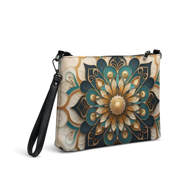 Chic Boho Mandal Pattern Crossbody Bag for Fashionistas - Bags