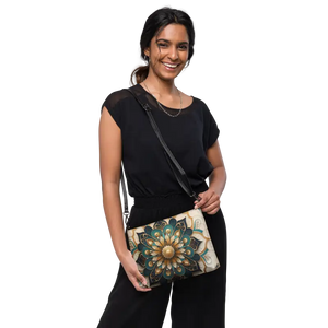 Mandal Pattern Sling Bag - Boho Crossbody Style - Dipaliz - Cross Body Bags
