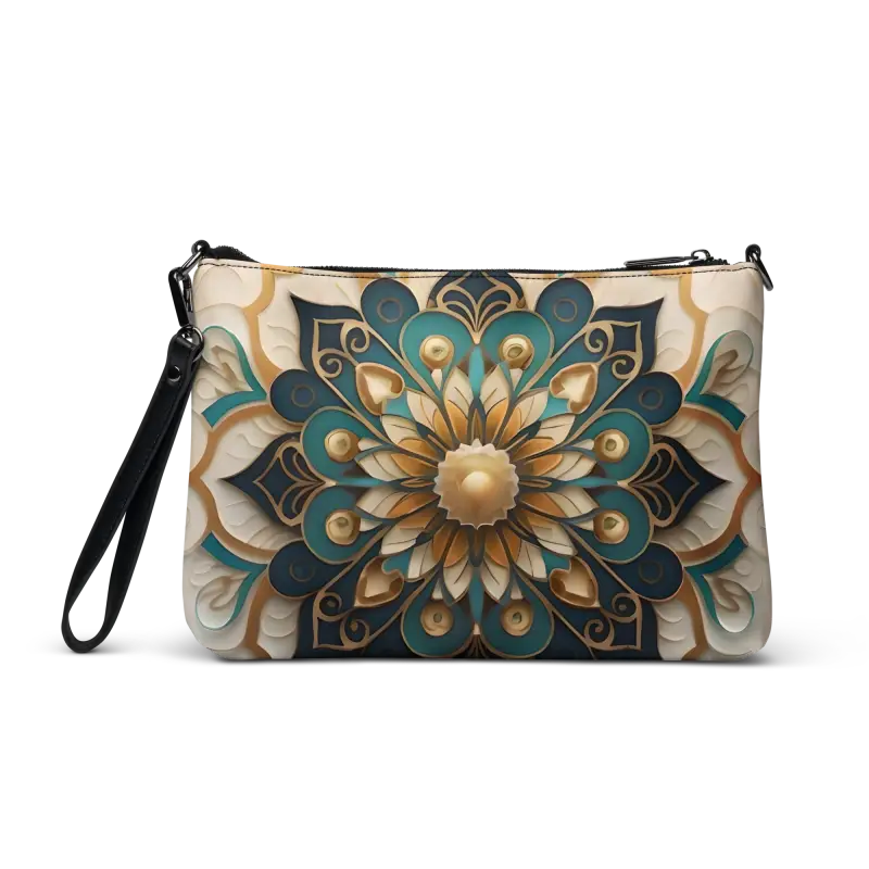 Chic Boho Mandal Pattern Crossbody Bag for Fashionistas - Bags