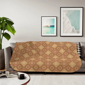 Home Decor - Boho Diamond Sherpa Blanket - Reversible Two-tone Cozy - Dipaliz 60’’ × 80’’ / Beige