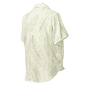 Short Sleeve Pajama Top Boho Feathers Comfort Luxe - Dipaliz - Clothing Tops