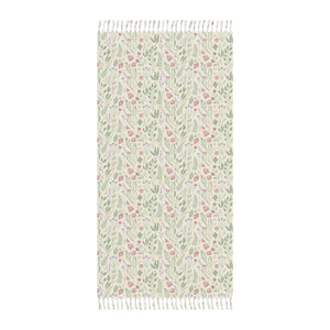 Boho Floral Beach Towel – Sand-resistant Weave - Dipaliz - Towels