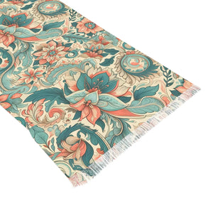 Boho Floral Light Scarf - Elegant Spring Accessory - Scarves & Shawls