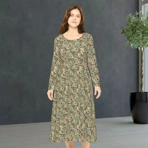 Stunning Long Sleeve Dance Dress - Twirl Ready Party Style - Dipaliz - s - Dresses