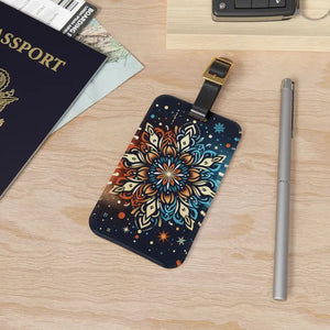 Boho Floral Luggage Tag - Vibrant Travel Essential - Dipaliz - 2.4’’ × 4’’ - Tags