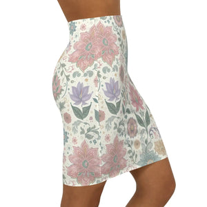 Boho Floral Pencil Skirt - Mid-waist Everyday Style - Dipaliz - Skirts - Xs
