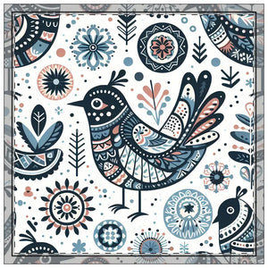 Boho Floral Napkin Set - Holiday Table Decor - Dipaliz - 18’’ × / 4-piece Set - Cloth Napkins