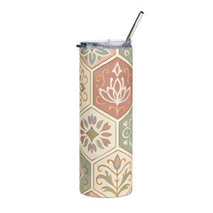 Boho Floral 20oz Stainless Steel Tumbler - Eco Travel Mug - Dipaliz - Tumblers