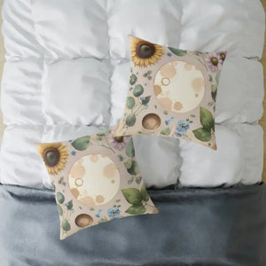 Boho Floral Square Pillow - Vibrant Cozy Home Decor - Dipaliz - Throw Pillows