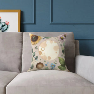 Boho Floral Square Pillow – Cozy Home Decor - Dipaliz - Throw Pillows