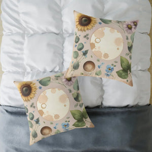 Boho Floral Square Pillow – Cozy Home Decor - Dipaliz - Throw Pillows