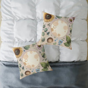 Boho Floral Square Pillow – Cozy Home Decor - Dipaliz - Throw Pillows