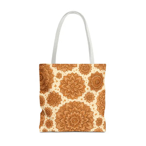 Boho Floral Tote Bag - Chic Eco Market Style - Dipaliz - 18’’ × / White - Bags