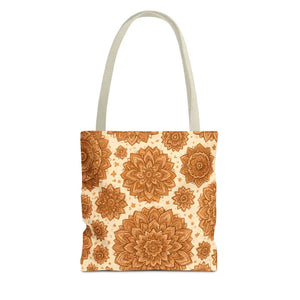 Boho Floral Tote Bag - Chic Eco Market Style - Dipaliz - 13’’ × / Beige - Bags