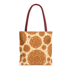 Boho Floral Tote Bag - Chic Eco Market Style - Dipaliz - 16’’ × / Red - Bags