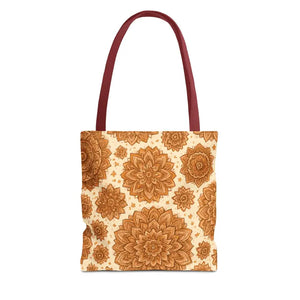 Boho Floral Tote Bag - Chic Eco Market Style - Dipaliz - 13’’ × / Red - Bags