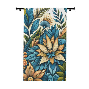 Vibrant Floral Curtains Modern Home Decor Drapes - Dipaliz - Blackout / 50’’ × 84’’