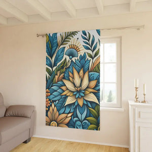 Vibrant Floral Curtains Modern Home Decor Drapes - Dipaliz - Blackout / 50’’ × 84’’