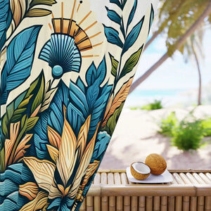 Vibrant Floral Curtains – Organic Cotton Decor - Dipaliz