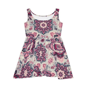 Boho Floral Skater Dress - Vibrant Summer Style - Dipaliz - Dresses