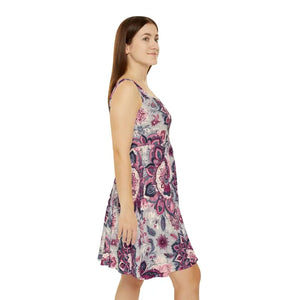 Boho Floral Skater Dress - Vibrant Summer Style - Dipaliz - Dresses