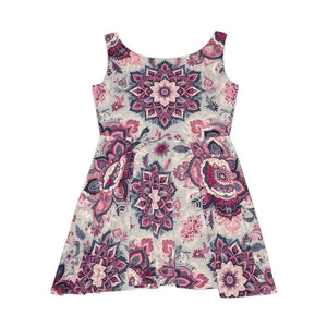 Boho Floral Skater Dress - Vibrant Summer Style - Dipaliz - Dresses