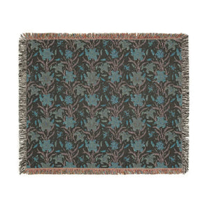 Boho Floral Woven Blanket – Cozy Southwestern Throw for Living Room & Bedspread - Blankets