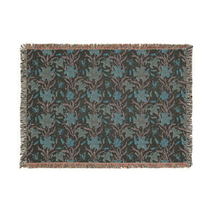 Desert floral woven blanket by DipaliZ for warm earth-toned rooms
