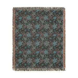 Boho Floral Woven Blanket – Cozy Southwestern Throw for Living Room & Bedspread - Blankets