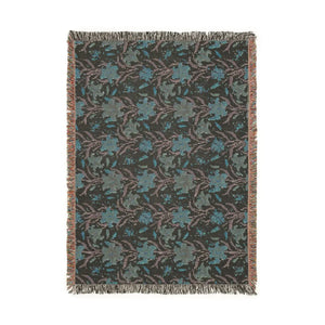 Boho Floral Woven Blanket – Cozy Southwestern Throw for Living Room & Bedspread - Blankets