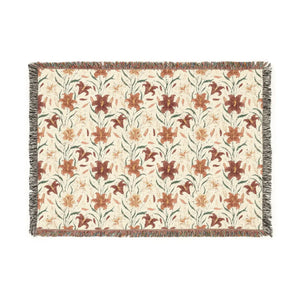 Prickly pear and yucca motifs on the DipaliZ southwestern blanket