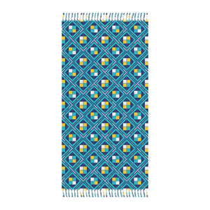 Boho Geometric Beach Towel – Premium Turkish Cotton - Dipaliz - Towels