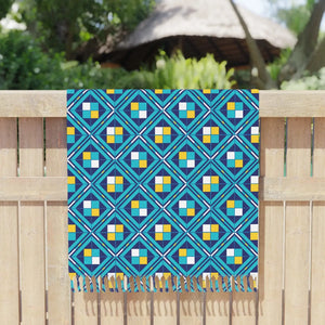 Boho Geometric Beach Towel – Premium Turkish Cotton - Dipaliz - Towels