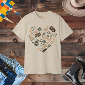 Ultra Cotton Tee - Boho Girl Style Comfort - Dipaliz - Sand / s - T-shirts