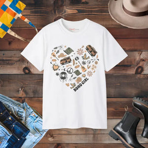 Ultra Cotton Tee - Boho Girl Style Comfort - Dipaliz - White / s - T-shirts