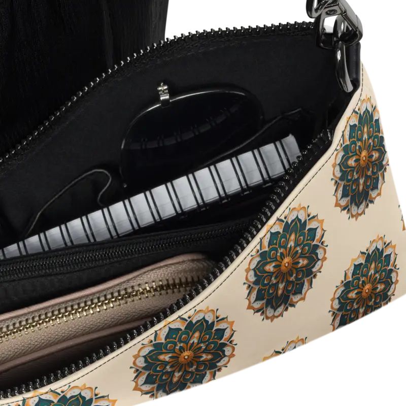 Enchanting Boho Mandala Pattern Crossbody Bag - Bags