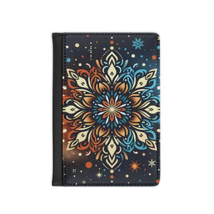 Boho Mandala Passport Cover - Intricate Design Travel Wallet - Dipaliz - 3.9’’ x 5.8’’ / Black - Wallets