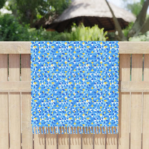 Boho Mosaic Beach Towel – Turkish Fringe - Dipaliz - Towels